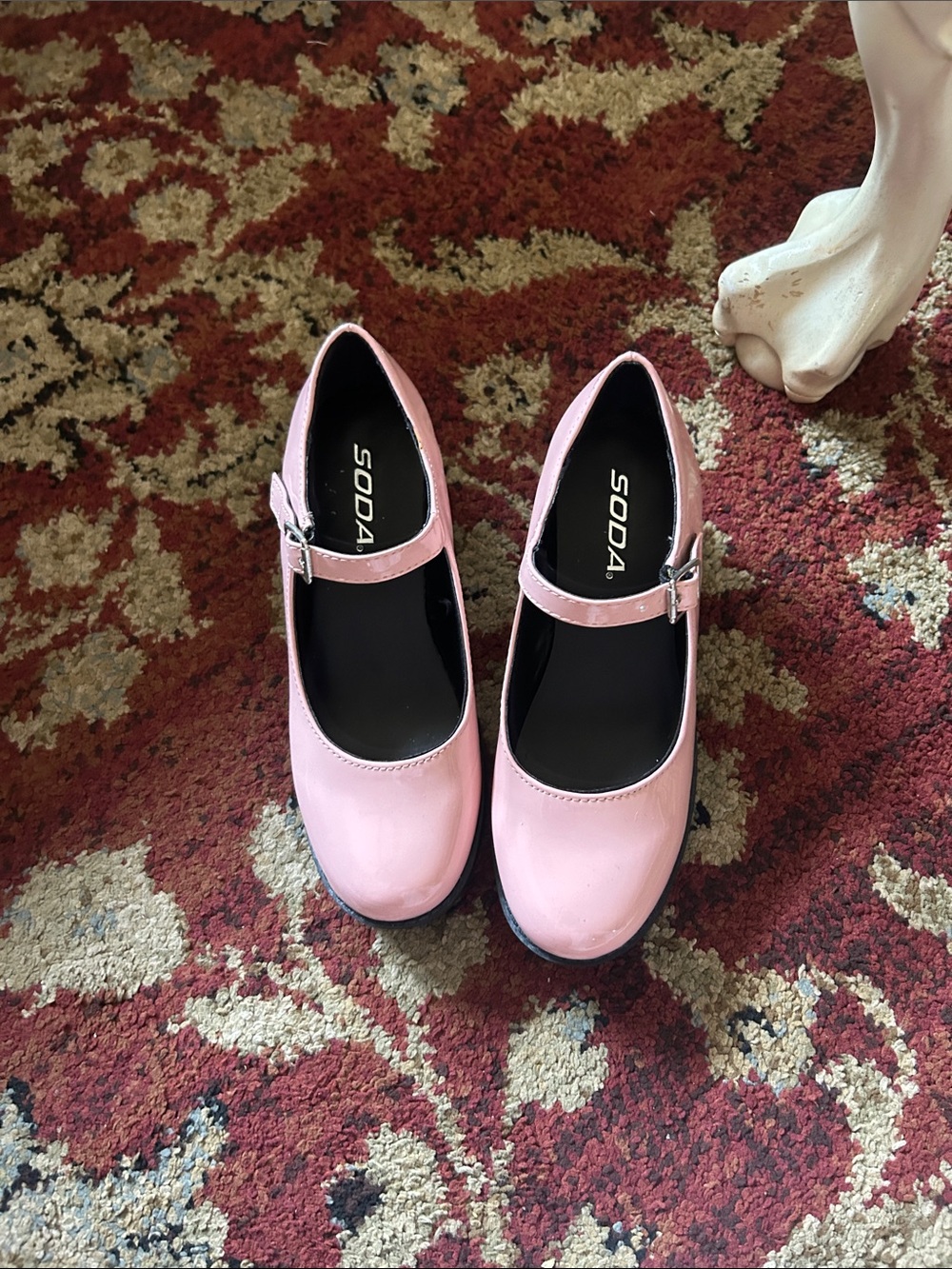 Soda Pink Patent Mary Jane Dress Shoes for Kids